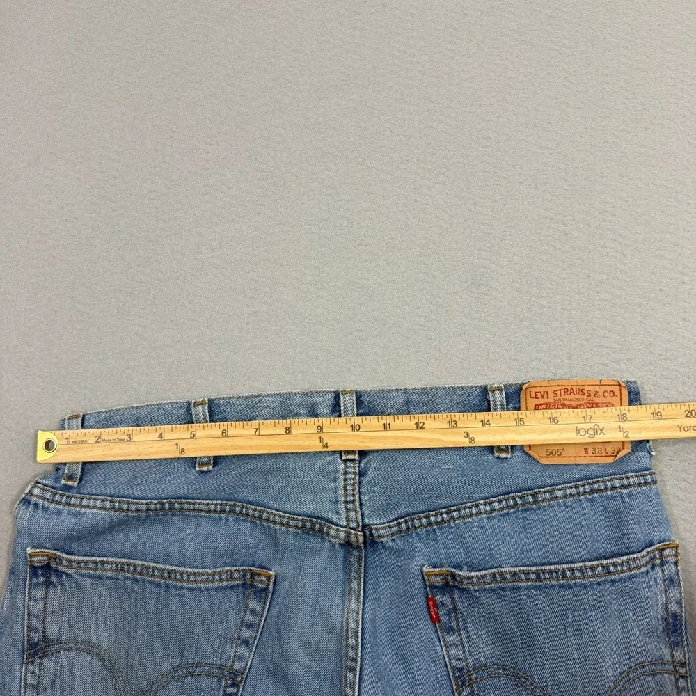 Vintage Levis 505 Regular Fit Jeans Men 38x32 (Fits 38x30) Blue y2k 2008 Western